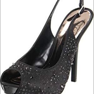 NIB Fergie Hermosa Heels Black sz 8